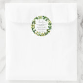 シャムロックラッキークローバー春ベビーシャワーサンキュー ラウンドシール (バッグ)