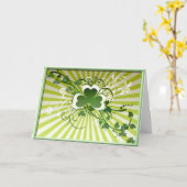 シャムロックラック カード (黄色い花)