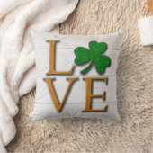 シャムロックラブセントパトリックの日 クッション (ブランケット)