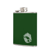 シャムロックリップ – キス私はアイリッシュフラスコ フラスク (左)