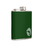 シャムロックリップ – キス私はアイリッシュフラスコ フラスク (右)