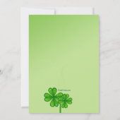 シャムロックロードセントパトリックズデイパーティの招待状 招待状 (裏面)