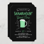 シャムロックングッドタイムセントパトリックの日招待状 招待状 (正面/裏面)