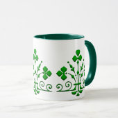 シャムロックヴィンテージアイコンアート マグカップ (正面右)