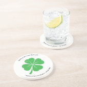 シャムロックヴィンテージ動揺して不動産仲介業者マーケティング コースター (側面)