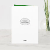 シャムロック付きアイリッシュゴールデンレトリバー シーズンカード (裏面)