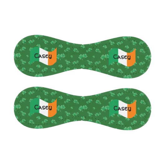 シャムロック付きアイリッシュパーソナライズされた国旗 野球ボール (パネル)