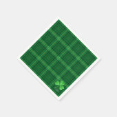 シャムロック付きグリーンプライド スタンダードカクテルナプキン (角)