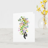 シャムロック付きラッキーレプレシャン カード (黄色い花)