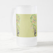 シャムロック付きラッキーレプレシャン フロストグラスビールジョッキ (正面左)