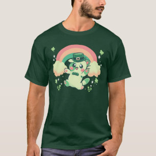 シャムロック子猫 Tシャツ
