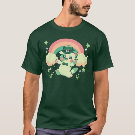シャムロック子猫 Tシャツ (正面)