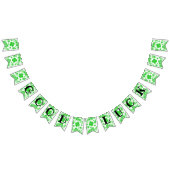 シャムロック幸運 – シームレスパターン2a バンティングフラッグ (全)