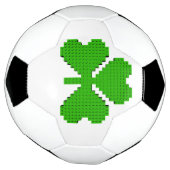 シャムロック建物ブロックスケッチ サッカーボール (回転)