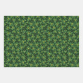 シャムロック抽象的デザインラッピング紙セット ラッピングペーパーシート (正面)