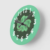 シャムロック時計 ラウンド壁時計 (傾斜)