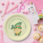 シャムロック格言ハッピーサンパトリックの日 ペーパープレート (パーティー)