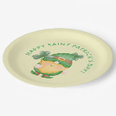 シャムロック格言ハッピーサンパトリックの日 ペーパープレート (アングル)