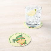 シャムロック格言ハッピーサンパトリックの日 ラウンドペーパーコースター (インサイチュ)