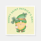 シャムロック格言ハッピーSaint patricks day スタンダードカクテルナプキン (正面)