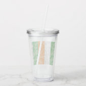 シャムロック模様のアイルランド国旗 アクリルタンブラー (裏面)