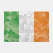 シャムロック模様のアイルランド国旗 ドアマット (正面)