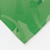 シャムロック模様のアイルランド国旗 フリースブランケット (角)