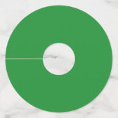 シャムロック模様のアイルランド国旗 ワイングラスタグ (裏面)