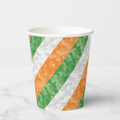 シャムロック模様のアイルランド国旗 紙コップ (裏面)