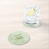 シャムロック水玉模様アイリッシュ結婚ズ紙コースター ラウンドペーパーコースター (インサイチュ)