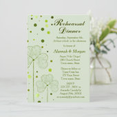 シャムロック水玉模様結婚ズリハーサルディナー2 招待状 (スタンド正面)