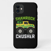 シャムロック破砕機モンスタートラックセントパトリックの日 Case-Mate iPhoneケース (裏面)