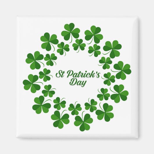 シャムロック磁石の円 マグネット (正面)