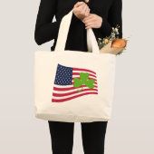 シャムロック米国 ラージトートバッグ (正面(商品))