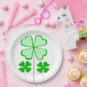 シャムロック紙プレート ペーパープレート (パーティー)