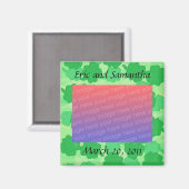 シャムロック結婚・コラージュの写真磁石 マグネット (正面/裏面)