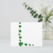 シャムロック縁ど ポストカード (スタンド正面)