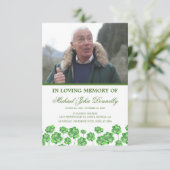 シャムロック葬儀プログラム 招待状 (スタンド正面)