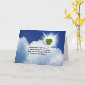 シャムロック記念碑 カード (黄色い花)