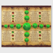 シャムロック賛美の古いアイルランド人の羊飼い ラッピングペーパー (フラット)