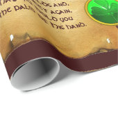 シャムロック賛美の古いアイルランド人の羊飼い ラッピングペーパー (ロールコーナー)