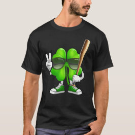シャムロック野球おもしろいSt patricks day Tシャツ