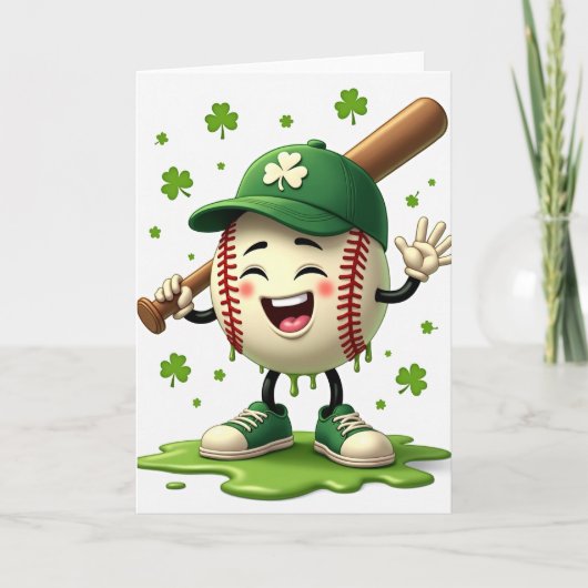 シャムロック野球の楽しいカード カード (正面)