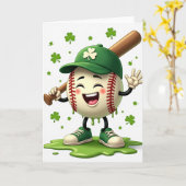 シャムロック野球の楽しいカード カード (黄色い花)