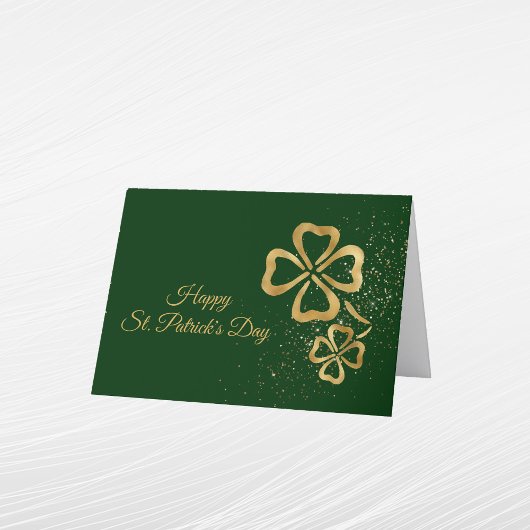 シャムロック金ゴールドSt patricks day シーズンカード