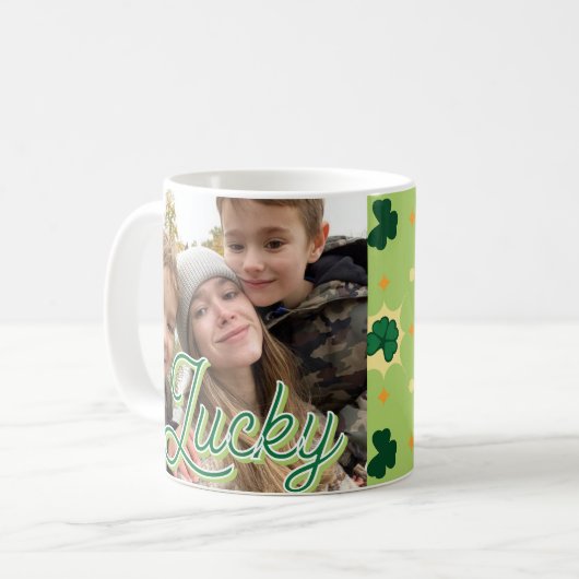 シャムロック3/17St patricks day コーヒーマグカップ (正面左)