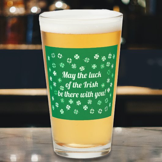 シャムロック4 – 葉のクローバー – 明るい緑からダークグリーン タンブラーグラス