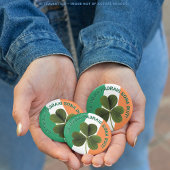 シャムロック/アイルランド国旗ハッピーセントパトリックの日! 缶バッジ