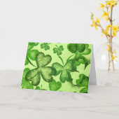 シャムロック – カード (黄色い花)