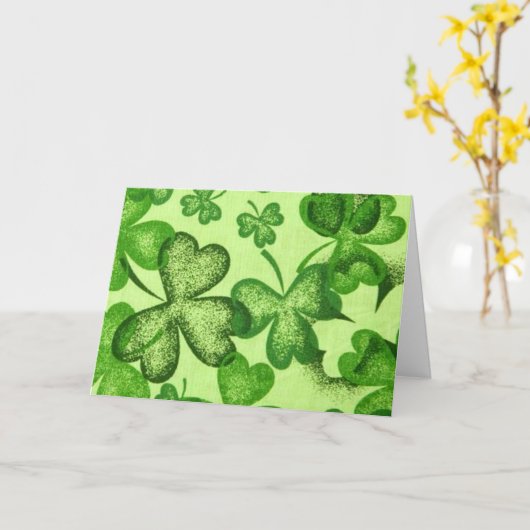 シャムロック – カード (黄色い花)